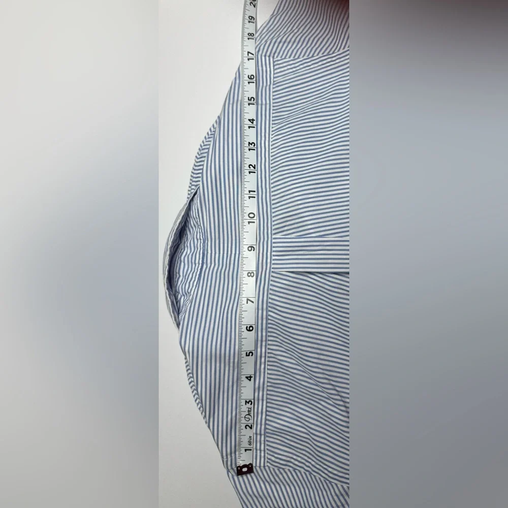 Polo Ralph Lauren Blue Striped Button Up Shirt. Small Great Condition Preppy